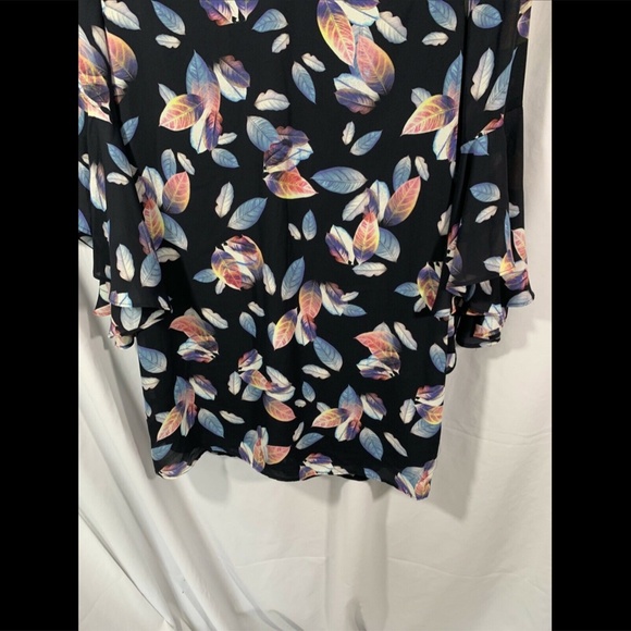 NWT Nicole Miller NY Long‎ Ruffle Sleeve Dress 2 - Picture 6 of 12